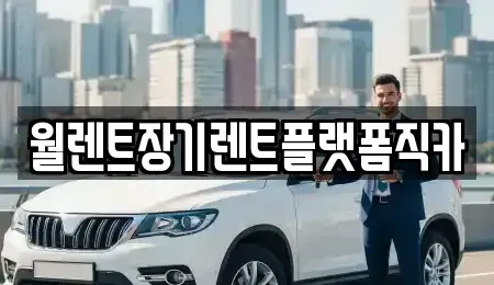 인천광역시 강화군 송해면 장기렌트카 전문 월렌트장기렌트플랫폼직카