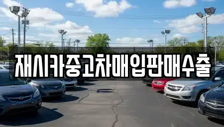 인천광역시 계양구 둑실동 중고차 전문 재시카중고차매입판매수출