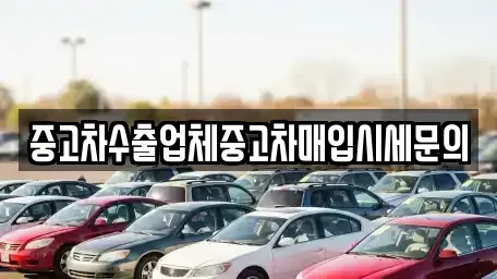 인천광역시 계양구 둑실동 중고차매입 전문 중고차수출업체중고차매입시세문의