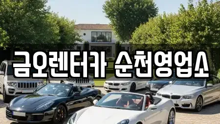 전남 순천시 홍내동 렌트카 전문 금오렌터카 순천영업소