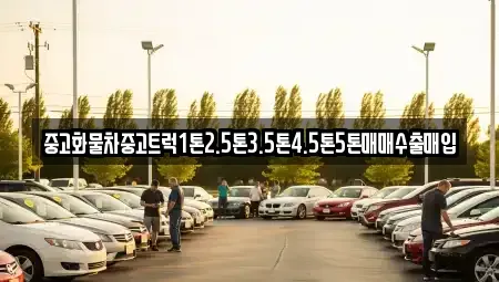 전남 순천시 홍내동 중고차매입 전문 중고화물차중고트럭1톤2.5톤3.5톤4.5톤5톤매매수출매입