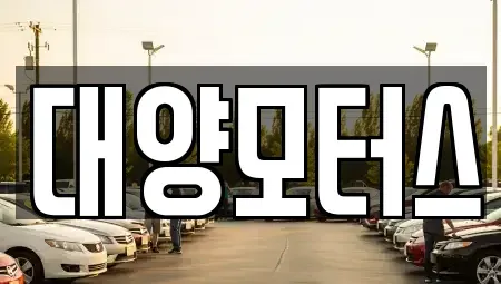 전라남도 목포시 축복동3가 중고차 전문 대양모터스