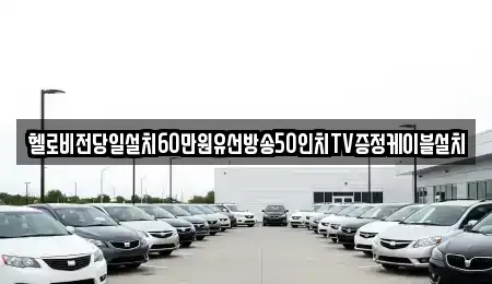 전라남도 순천시 덕암동 중고차 전문 헬로비전당일설치60만원유선방송50인치TV증정케이블설치