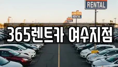 전라남도 여수시 웅천동 렌트카 전문 365렌트카 여수지점