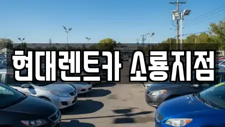 전북 군산시 해망동 렌트카 전문 현대렌트카 소룡지점