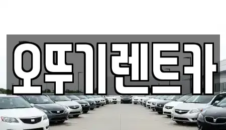 전북특별자치도 고창군 고수면 렌트카 전문 오뚜기렌트카