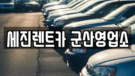 전북특별자치도 군산시 미룡동 렌트카 전문 세진렌트카 군산영업소