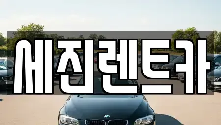 전북특별자치도 군산시 미룡동 렌트카 전문 세진렌트카