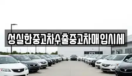 전북특별자치도 군산시 중앙로2가 중고차 전문 성실한중고차수출중고차매입시세