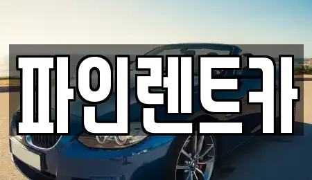 전북특별자치도 남원시 대강면 렌트카 전문 파인렌트카