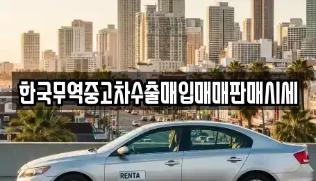 전북특별자치도 전주시 완산구 태평동 중고차매입 전문 한국무역중고차수출매입매매판매시세