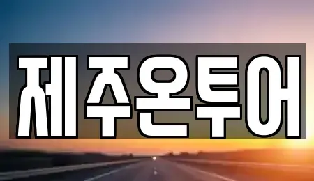 제주 제주시 건입동 렌트카 전문 제주온투어