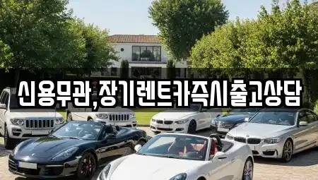 제주 제주시 건입동 장기렌트카 전문 신용무관,장기렌트카즉시출고상담
