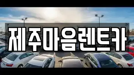제주 제주시 용담삼동 장기렌트카 전문 제주마음렌트카
