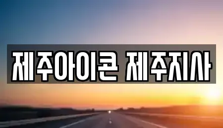 제주 제주시 화북이동 렌트카 전문 제주아이콘 제주지사