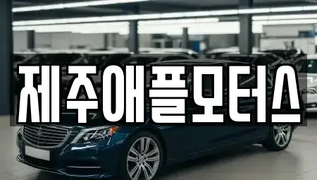 제주특별자치도 제주시 도련일동 중고차 전문 제주애플모터스