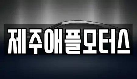 제주특별자치도 제주시 중고차매매 전문 제주애플모터스
