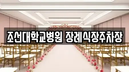 조선대학교병원 장례식장주차장