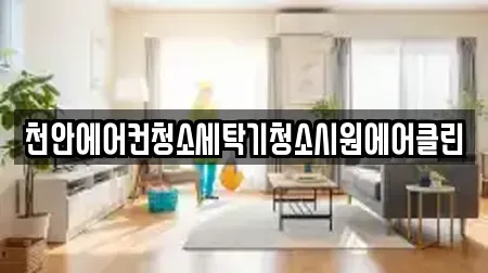 천안에어컨청소세탁기청소시원에어클린