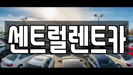 충남 당진시 시곡동 렌트카 전문 센트럴렌트카