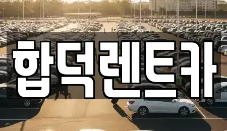 충남 당진시 우강면 렌트카 전문 합덕렌트카