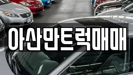 충남 아산시 인주면 중고차 전문 아산만트럭매매