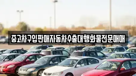 충남 아산시 초사동 중고차 전문 중고차구입판매자동차수출대행화물전문매매