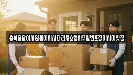 충북용달이사원룸이사사다리차소형사무실반포장이사이삿짐