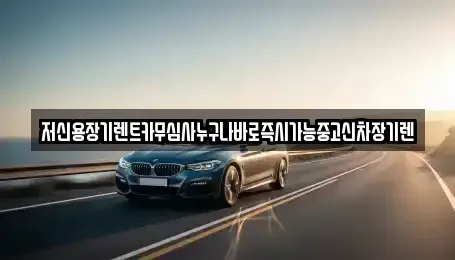 충청남도 공주시 옥룡동 장기렌트카 전문 저신용장기렌트카무심사누구나바로즉시가능중고신차장기렌