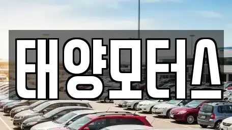 충청남도 천안시 서북구 업성동 중고차매매 전문 태양모터스
