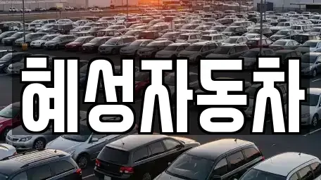 충청남도 천안시 서북구 업성동 중고차매매 전문 혜성자동차