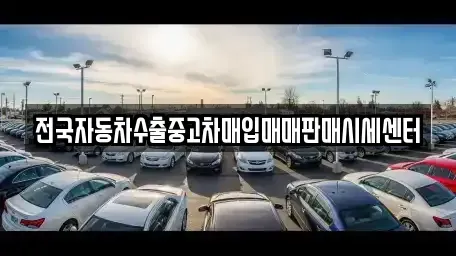 충청남도 천안시 서북구 업성동 중고차매입 전문 전국자동차수출중고차매입매매판매시세센터