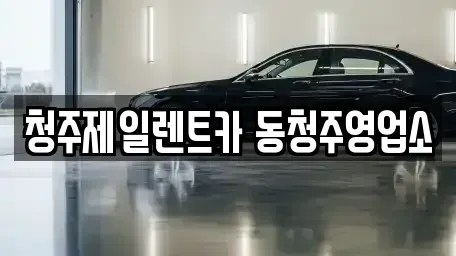 충청북도 보은군 렌트카 전문 청주제일렌트카 동청주영업소